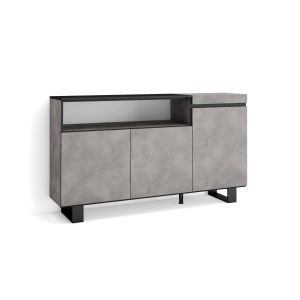 Aparador para salón, 150x35x87cm, cemento, rf2492
