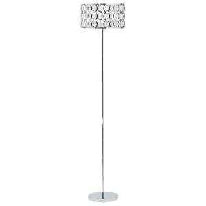 Lámpara de pie tenna cristal plateado