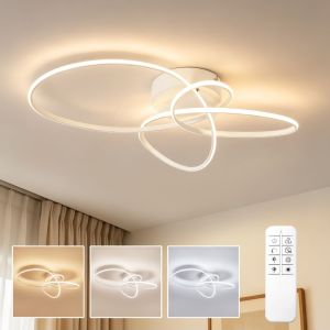 Nettlife LED plafón 30W 40cm regulable mando