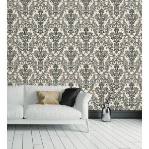 Papel pintado gaulan  de damasco hindú  textura de tela tejida en 10.6m²