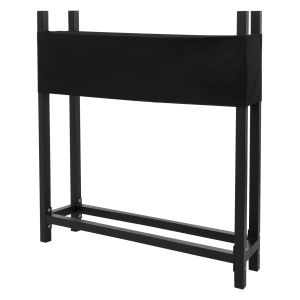 Estantería metalica leña 113x25x115 cm antracita con tapa