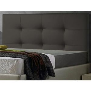 Cabecero de cama texas cabezal tapizado en polipel 180x 70 cm  gris ceniza
