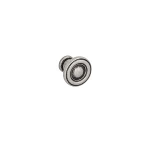 Pomo para muebles 811 en zamac diámetro 25mm plata brillante lote de 6