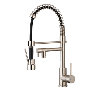 Big pro mezclador de fregadero con rociador móvil acero inoxidable