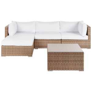 Conjunto de jardín natural sano