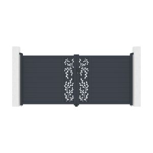 Kit puerta corredera folya 3,5x1,60 m + peatonal