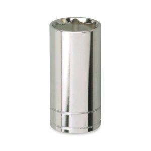 Llave vaso cuadradillo 1/4 boca hexagonal serie larga métrica m-10