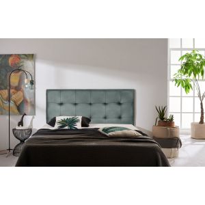 Cabecero aster polipiel ceniza 160