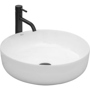 Rea lavabo sobre encimera elma white round, 45x45x14 cm