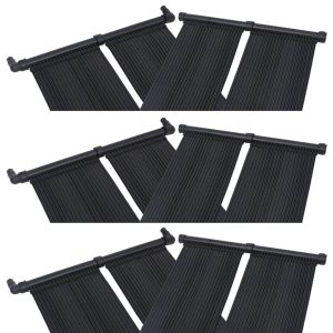 vidaXL panel calentador solar para piscinas 6 unidades 80x310 cm