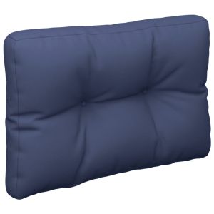 vidaXL cojín para sofá de palets tela azul marino 60x40x12 cm