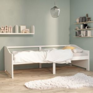 Cama -90x200 cm 3 plazas de madera maciza de pino blanco