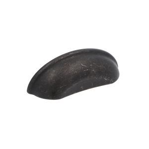 Tirador para mueble en zamac 833 dist entre ejes 64mm negro lote de 6