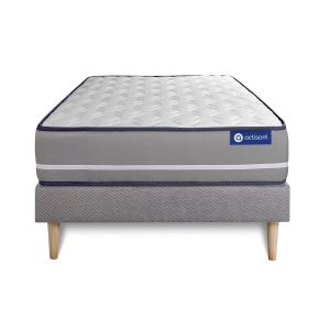 Pack colchón actimemo pur 80x200cm + somier, espuma viscoelástica, 3 zonas