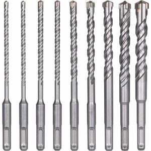 9 brocas concreto SDS-Plus 5-16mm cerámica perforación