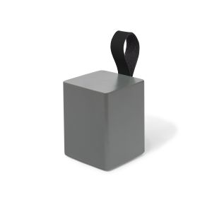 Tope de puerta rei 689 | 65x70x135 mm | antracita y negro | madera de haya