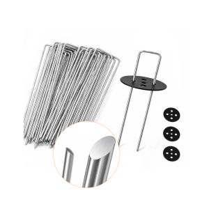 Jardin202 - caja 100 grapas piquetas de jardín 150x30mm | acero galvanizad