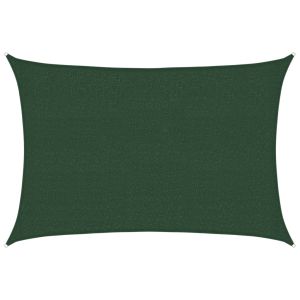 vidaXL toldo de vela verde oscuro hdpe 160 g/m² 2,5x4 m