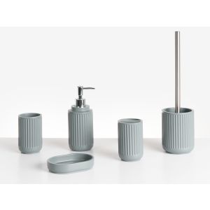Conjunto de 5 accesorios de baño huarmey gris claro