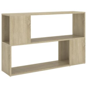 vidaXL librería de madera contrachapada roble sonoma 100x24x63 cm