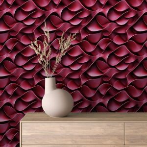 Papel pintado 3d pliegues vino 60cm por 250cm