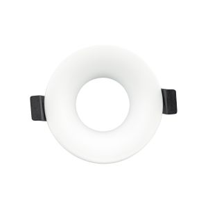 Marco fijo redondo para gu10 o modulo corte ø70mm fuente LED blanco