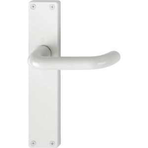Juego manilla recuperable paris 138l/317 rectangular blanca f9016 hoppe