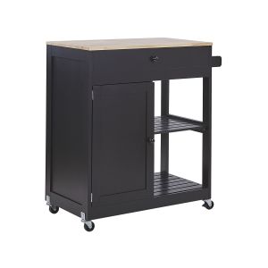 Carrito de cocina trapani negro