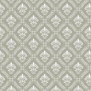 Papel pintado victoriano plata 60cm por 300cm