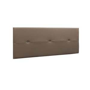 Venprodin - cabecero prado - 3 botones - polipiel 160x55x4cm - chocolate