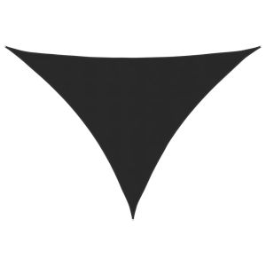vidaXL toldo de vela triangular tela oxford negro 3,5x3,5x4,9 m