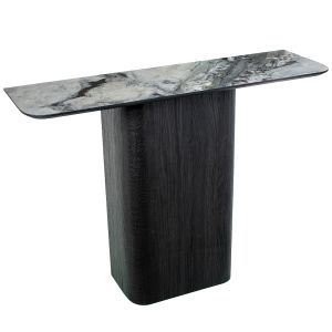 Mesa entrada madera color robl e