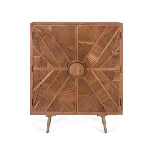 Aparador de madera de mango en color avellana 90 cm