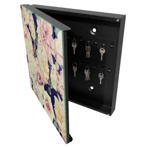 Caja de llaves 30x30x5 elegancia floral, apertura izquierda tulup