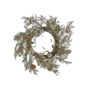 Corona de navidad hovila 45 cm dorado