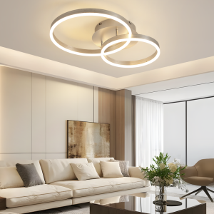 Nettlife lámpara de techo LED plateado 40x59cm