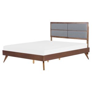 Cama poissy 160 x 200 cm fresno oscuro