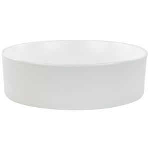 Lavabo sobre encimera tebar ⌀ 40 cm cerámica blanco crema
