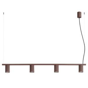 Arañas karbon 4 marrón aluminio 122x212x6.5cm
