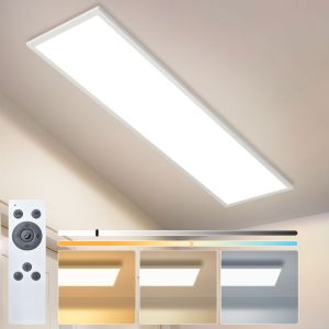 Nettlife plafón LED 100x25cm 2940lm regulable blanco