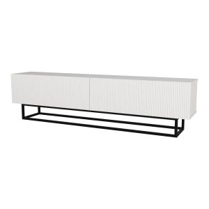 En.casa mueble de tv verpsboga con 2 puertas base corta 180x32x47cm blanco