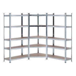 Pack 2 Estanterías Modulares y 1 Esquinera 136x40x180cm Thinia Home