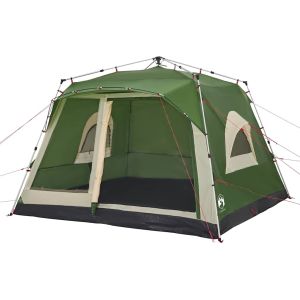 vidaXL tienda de campaña familiar 7 personas apertura rápida verde