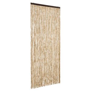 vidaXL cortina antimoscas chenilla beige 100x200 cm