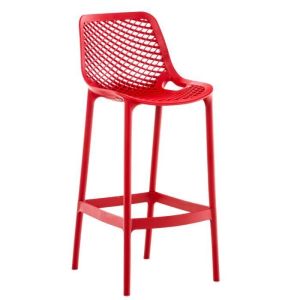 Taburete de bar moderno - rojo - 105 cm