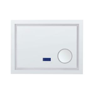 Espejo de baño LED thaix 80 cm 60 cm plateado
