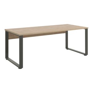 Escritorio profesional recto 170cm – roble dorado y negro – colección depé