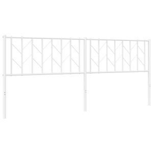 vidaXL cabecero de metal blanco 200 cm