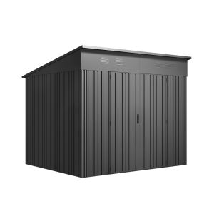 Caseta jardín metálica 5,66m² pioneer y70 – estructura autoportante robusta