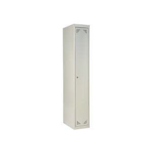 Taquilla metálica vestuario desmontada 1 puerta gris 300 x 1800 x 460
